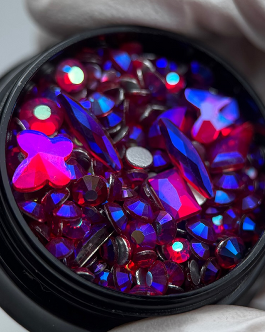 NORIKO Mixed Crystals – Fuchsia Fire AB
