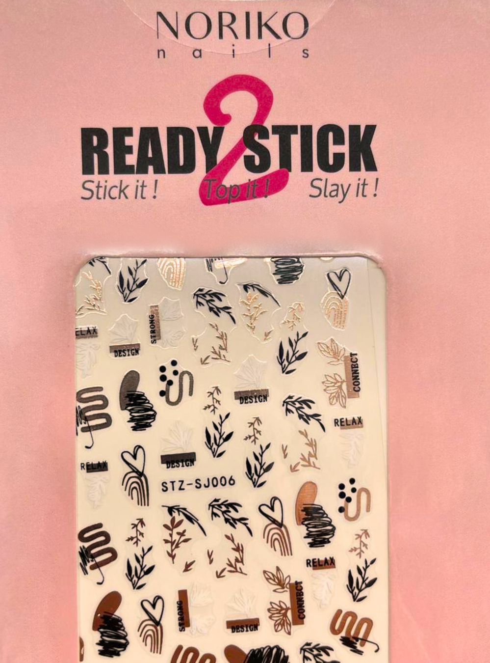 Noriko Ready2Stick - Micro Text & Abstract Neutrals