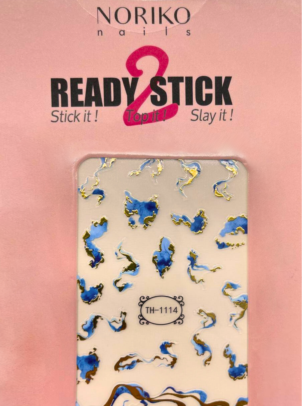 Noriko Ready2Stick - Ocean Ink Marble