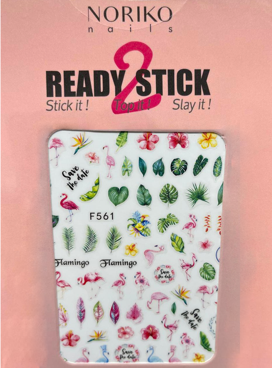 Noriko Ready2Stick - Flamingos & Tropics