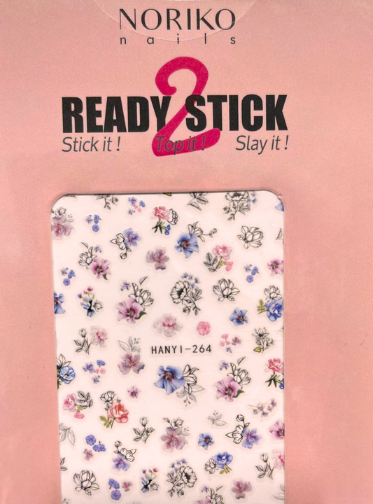 Noriko Ready2Stick - Violet & Azure Blooms