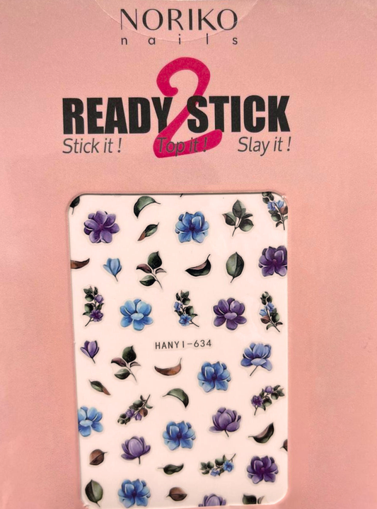 Noriko Ready2Stick - Violet & Azure Blooms
