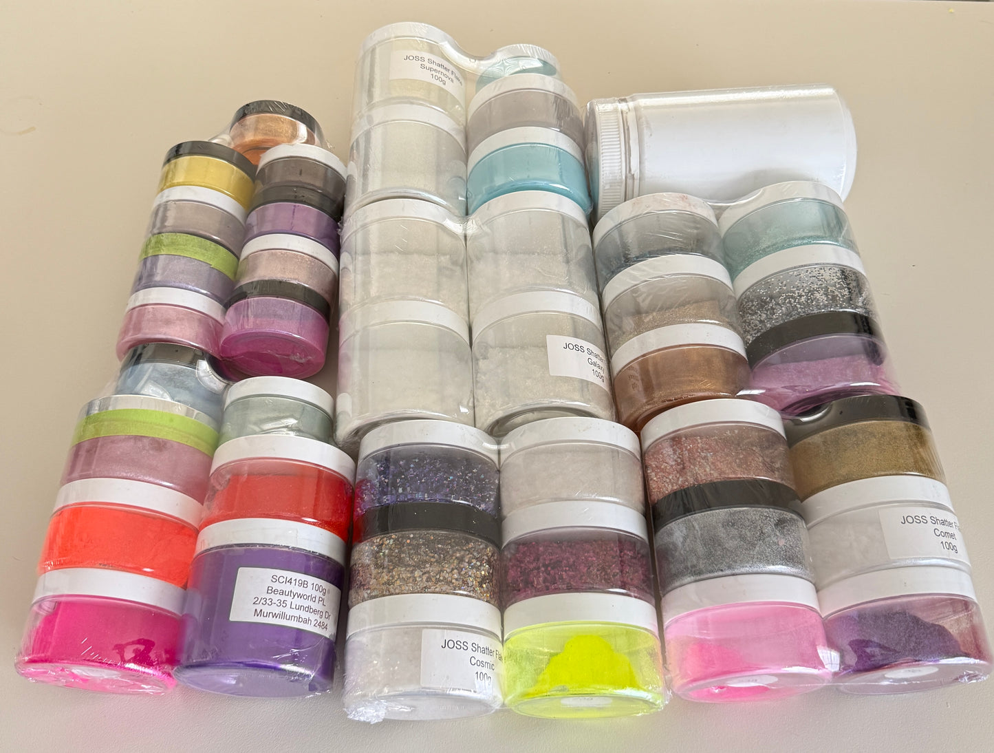 Pigments & Glitters - Cosmetic Grade Bulk tubs