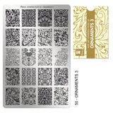 Moyra Stamping Plate 50- Ornaments 3