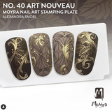 Moyra Stamping Plate 40 - Art Nouveau