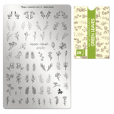 Moyra Stamping Plate 79 - Green Leaves