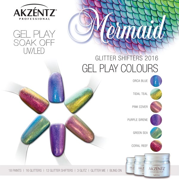UV/LED GEL PLAY - GLITTER SHIFTER TIDAL TEAL