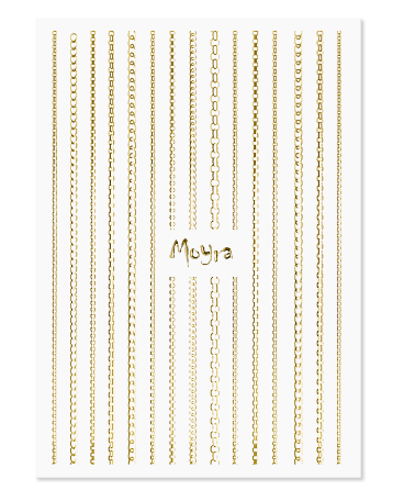 Moyra Nail Art Strips 01 - Gold Chain