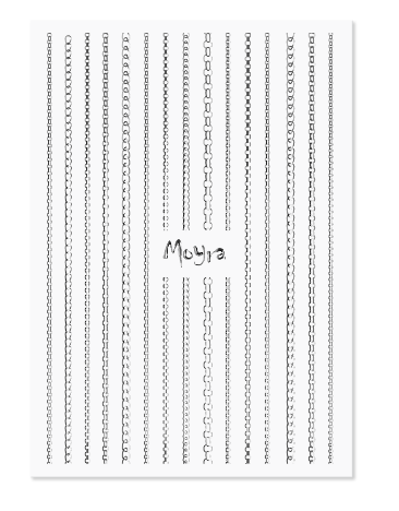 Moyra Nail Art Strips 02 - Silver Chain