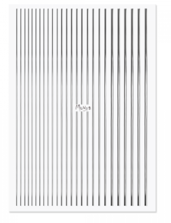 Moyra Nail Art Strips - Silver 02