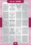 Moyra Stamping Plate 52 - Filagree