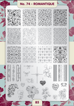 Moyra Stamping Plate 74 - Romantique