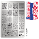 Moyra Stamping Plate 47 - Russian