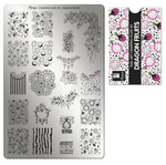 Moyra Stamping Plate 90 - Dragon Fruits