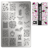 Moyra Stamping Plate 90 - Dragon Fruits