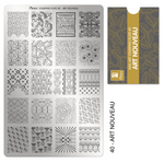Moyra Stamping Plate 40 - Art Nouveau