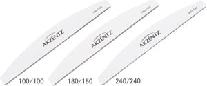 Akzentz White 240/240 Curved Files - Bulk Pack 50