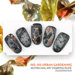Moyra Stamping Plate 105 - Urban Gardening