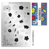 Moyra Stamping Plate 70 - Footprints 2
